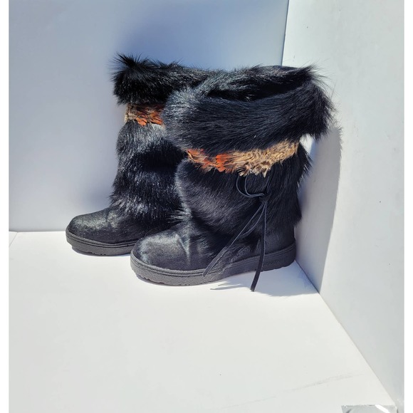 BearPaw Shoes - Bearpaw Kola Fur and Feather Slip on Winter Boot